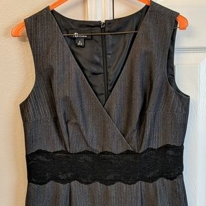 Charcoal grey AB Studio midi dress